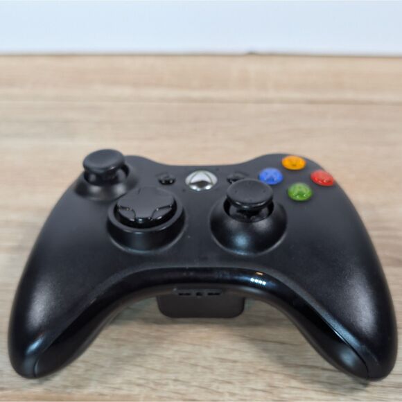 Microsoft Xbox 360 Wireless Controller - Black - Tested Working - Picture 3 of 6
